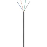 goobay Cat.6 netwerkkabel Zwart, 100 meter, U/UTP, Outdoor
