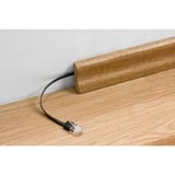 goobay Cat.6 netwerkkabel Zwart, 3 meter, U/UTP, RJ-45, Platte kabel