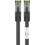 goobay Cat.8.1 netwerkkabel Zwart, 2 meter, S/FTP (PiMF), RJ-45