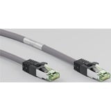 goobay Cat.8.1 netwerkkabel Grijs, 1 meter, S/FTP (PiMF), RJ-45