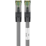 goobay Cat.8.1 netwerkkabel Grijs, 2 meter, S/FTP (PiMF), RJ-45