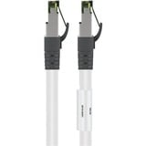 goobay Cat.8.1 netwerkkabel Wit, 0,25 meter, S/FTP (PiMF), RJ-45