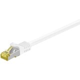 goobay Patchkabel RJ-45 S/FTP met Cat.7 Wit, 1,5 meter, Ruwe kabel