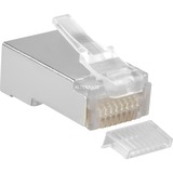 goobay RJ-45 Stekker shielded Cat 5e Transparant, Bulk