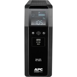 APC Back-UPS PRO BR1200SI - Noodstroomvoeding ups Zwart, 8x C13 uitgang, 2x USB lader (type A & C), 1200VA, USB dataport