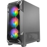 Antec DF600 Flux midi tower behuizing Zwart | 2x USB-A | RGB | Tempered Glass