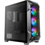 Antec DF600 Flux midi tower behuizing Zwart | 2x USB-A | RGB | Tempered Glass