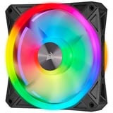 Corsair iCUE QL120 RGB case fan Zwart, 4-pins PWM fan-connector