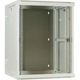 DSI 15U witte wandkast (kantelbaar) met glazen deur - DS6615W-DOUBLE server rack Wit, 600 x 600 x 770mm