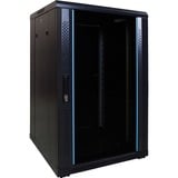 DSI 18U serverkast met glazen deur - DS6618 server rack Zwart, 600 x 600 x 1000mm