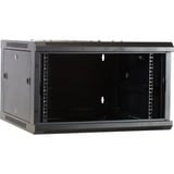 DSI 6U wandkast met glazen deur - DS6606 server rack Zwart, 600 x 600 x 368mm