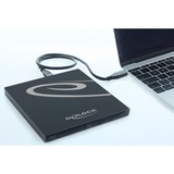 DeLOCK Externe behuizing voor Ultra Slim SATA Drives 9.5 mm > USB Type-C female USB-C 3.2 (5 Gbit/s)