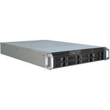 Inter-Tech 2U 2408 rack behuizing Zwart | 2x USB-A