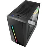 Sharkoon REV100 midi tower behuizing Zwart | 2x USB-A | RGB | Tempered Glass