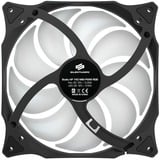 SilentiumPC Stella HP RGB 140 PWM case fan Zwart/transparant, 4-pins PWM aansluiting