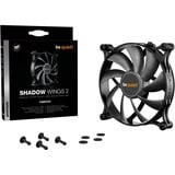 be quiet! Shadow Wings 2 140 mm case fan Zwart, 3-pin fan-connector