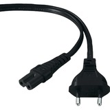 goobay Eurostekker naar C7 kabel Zwart, 5 meter