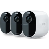 Arlo Essential Spotlight Camera (3 stuks) beveiligingscamera Wit/zwart, WLAN, Full HD