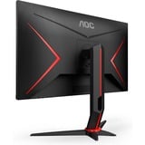 AOC 24G2ZU/BK 24" gaming monitor Zwart/rood, HDMI, DisplayPort, Sound, 240Hz