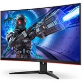 AOC C32G2ZE/BK 32" Curved gaming monitor Zwart/rood, 2x HDMI, DisplayPort, 240 Hz