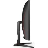 AOC C32G2ZE/BK 32" Curved gaming monitor Zwart/rood, 2x HDMI, DisplayPort, 240 Hz