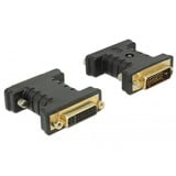 DeLOCK DVI 24+1 male naar DVI 24+5 female adapter Zwart