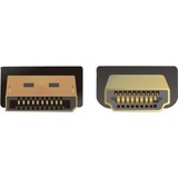 DeLOCK DisplayPort naar High Speed HDMI kabel Zwart, 3 meter, 4K