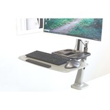 Digitus Ergonomische zit-sta werkplek monitorarm Zilver