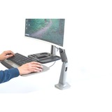 Digitus Ergonomische zit-sta werkplek monitorarm Zilver