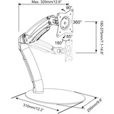 Digitus Universele LED/LCD monitorstandaard houder Zwart