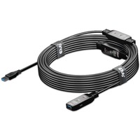 Club 3D USB 3.2 Gen 1 actieve repeaterkabel Zwart, 15 meter