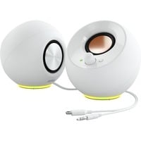 Creative Pebble SE pc-luidspreker Wit, Bluetooth, USB-C, AUX, RGB