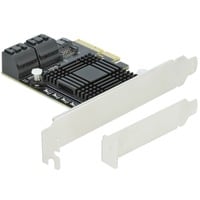 DeLOCK 5-poorts SATA PCI Express x4 Low Profile interface kaart 