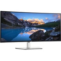 Dell UltraSharp U4025QW 39.7" 4K Ultra HD Curved UltraWide monitor Zilver, 1x DisplayPort, 1x HDMI, 3x USB-C, 5x USB-A, 2x Thunderbolt, 1x RJ-45, 120 Hz