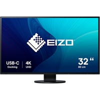 EIZO FlexScan EV3285 31.5" 4K UHD monitor Zwart, 2x HDMI, DisplayPort, 2x USB-A 3.2 (5 Gbit/s), USB-C, RJ-45