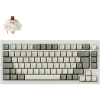 Keychron Q1 Max-P3Z QMK, toetsenbord Wit, BE Lay-out, Gateron Jupiter Brown, RGB leds, 75%, Hot-swappable, Bluetooth, 2.4GHz
