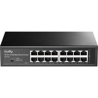 Cudy 16-Port 10/100 Mbps Ethernet Switch Zwart