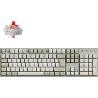 Keychron C2 Pro 8K-H1Z, toetsenbord Beige, BE Lay-out, Keychron Super Red, RGB leds, Hot-swappable