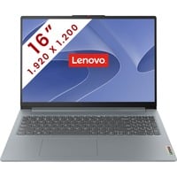 Lenovo IdeaPad Slim 3 16ABR8 (82XR0087MB) 16"  laptop Grijs | Ryzen 7 7730U | Radeon Graphics | 16 GB | 512 GB SSD