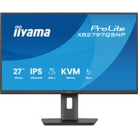 iiyama ProLite XB2797QSNP-B1 27" monitor Zwart, HDMI, DisplayPort, 2x USB-A, 2x USB-C, RJ-45