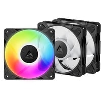 ARCTIC P12 Pro A-RGB LN case fans Zwart, 3 stuks, 120 x 120 x 25 mm, PWM