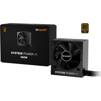 be quiet! System Power 11 550W voeding  Zwart, 1x 12VHPWR, 2x PCIe