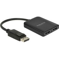 DeLOCK DisplayPort 1.4 naar 2x DisplayPort splitter Zwart
