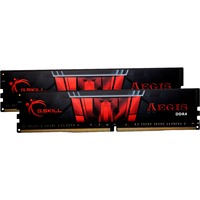 G.Skill 32 GB DDR4-2666 (2x 16 GB) Kit werkgeheugen Zwart/rood, F4-2666C19D-32GIS, Aegis