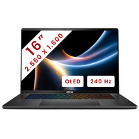 MSI Stealth 16 AI+ (B3WH-015BE) 16"  Copilot+ gaming laptop Zwart | Core Ultra 9 386H | RTX 5070 Ti | 32 GB | 1 TB SSD | 240 Hz