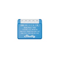 Shelly Wave 1 Mini LR (EU) relais Blauw, Z-Wave