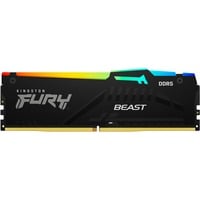 Kingston FURY 32 GB DDR5-6000 werkgeheugen Zwart, KF560C40BBA-32, Beast RGB, XMP