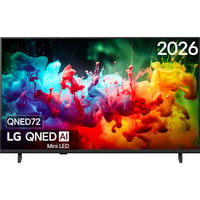 LG QNED72 AI 43" Ultra HD QNED-tv Zwart, 3x HDMI, USB, Bluetooth, LAN, WLAN, CI+, HDR10
