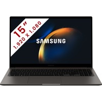 SAMSUNG Galaxy Book3 (NP750XFG-KA1BE) 15.6" laptop Donkergrijs | Core i5-1335U | Iris Xe Graphics | 8 GB | 512 GB SSD