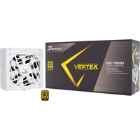 Seasonic VERTEX GX-1200 White Edition, 1200W  voeding  Wit, 1x 12VHPWR, 3x PCIe, kabelmanagement